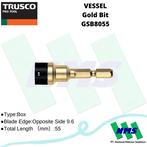 [EZM.1042511] Mata Bor VESSEL GSB8055 Gold Bit 125-3719