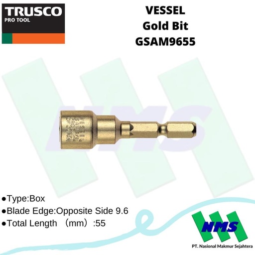 [EZM.1042512] VESSEL Gold Bit GSAM9655