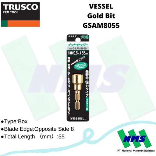 [EZM.1042513] Mata Bor VESSEL GSAM8055 Gold Bit 125-3611
