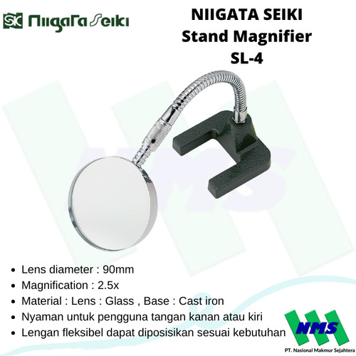 [EZM.1042518] Kaca Pembesar Stand Fleksibel NIIGATA SEIKI Stand Magnifier No. 1650