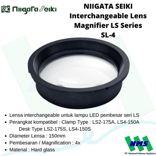 [EZM.1042519] Kaca Pembesar NIIGATA SEIKI Interchangeable Lens Magnifier LS SL-4