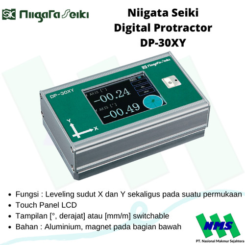 [EZM.1042527] Digital Leveling Niigata Seiki Digital Protractor DP-30XY Ukur Sudut