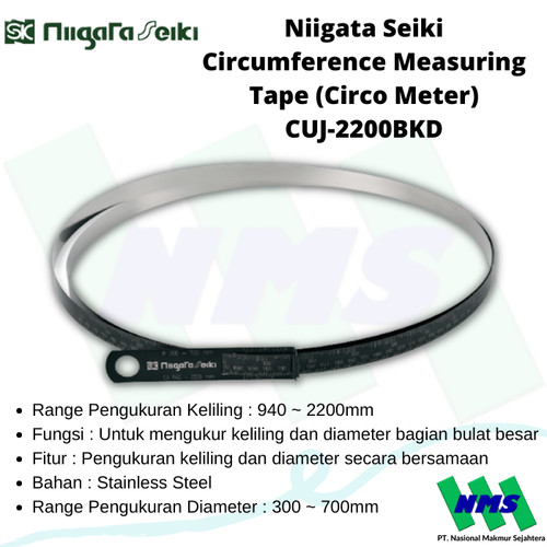 [EZM.1042542] Niigata Seiki Circumference Measuring Tape (Circo Meter) CUJ-2200BKD