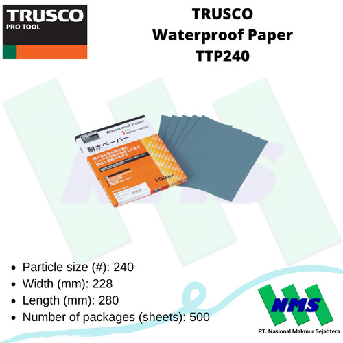 [EZM.1042568] Kertas Amplas Tahan Air TRUSCO Waterproof Paper TTP240 383-0373