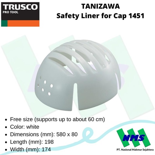 [EZM.1042577] Bantalan Topi Safety TANIZAWA Safety Liner for Cap 1451 399-3914