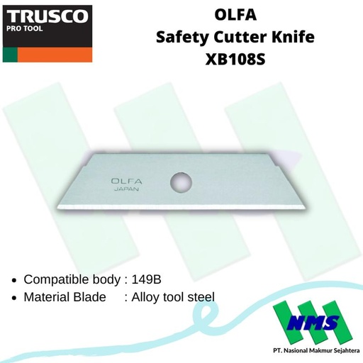 [EZM.1042591] Mata Pisau OLFA Safety Cutter Knife XB108S 360-7241