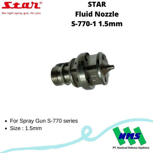 [EZM.1042703] STAR Fluid Nozzle S-770-1 1.5mm for Spray Gun