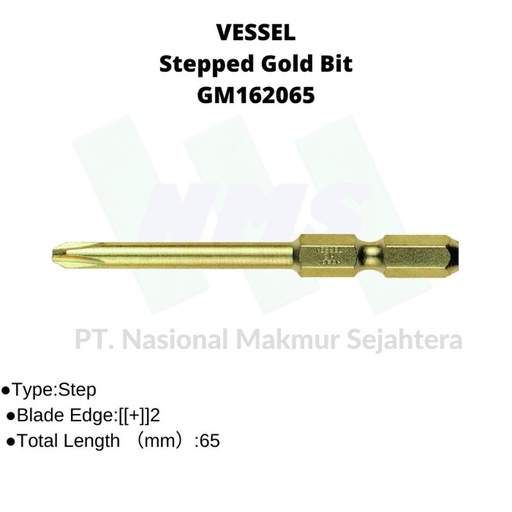 [EZM.1042707] TRUSCO 125-2780 VESSEL Stepped Gold Bit