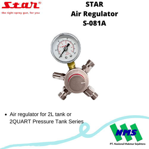 [EZM.1042713] STAR Air Regulator S-081A for 2QUART Pressure Tank 2L
