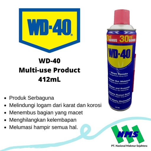 [EZM.1042727] WD-40 Multi-use Product 412mL Pelumas Serbaguna WD40 WD 40
