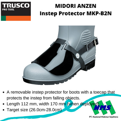 [EZM.1042789] TRUSCO 405-8798 MIDORI ANZEN Instep Protector MKP-B2N Pelindung Sepatu