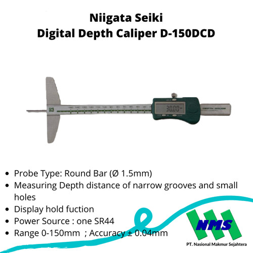 [EZM.1042829] Niigata Seiki Digital Depth Caliper D-150DCD