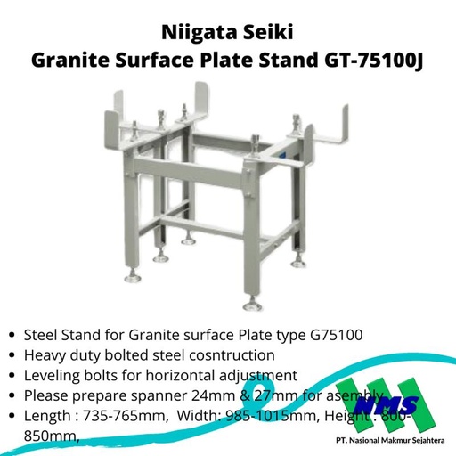 [EZM.1042830] Niigata Seiki Granite Surface Plate Stand GT-75100J