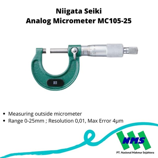 [EZM.1042835] Niigata Seiki Analog Micrometer MC105-25