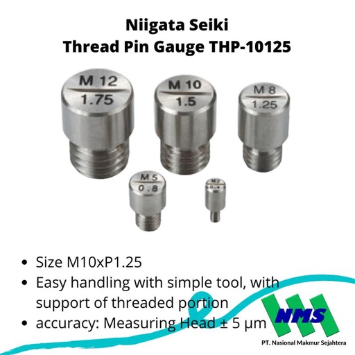 [EZM.1042867] Niigata Seiki Thread Pin Gauge THP-10125