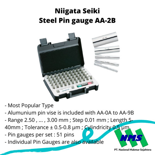 [EZM.1042886] Niigata Seiki Steel Pin gauge AA-2B