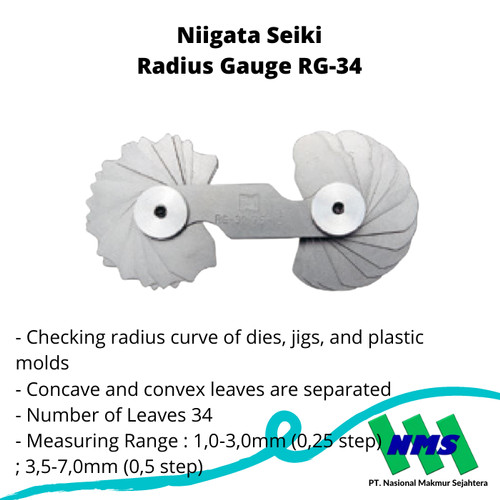 [EZM.1042892] Niigata Seiki Radius Gauge RG-34