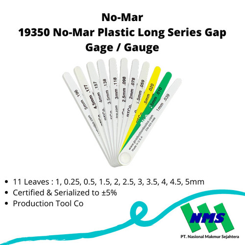 [EZM.1042893] 19350 No-Mar Plastic Long Series Gap Gage / Gauge