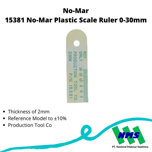 [EZM.1042898] 15381 No-Mar Plastic Scale Ruler 0-30mm