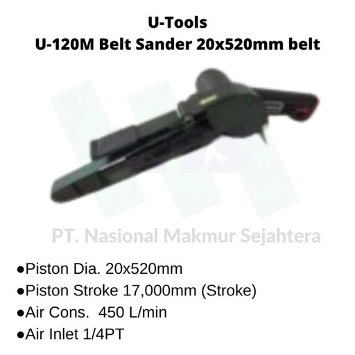[EZM.1042914] U-120M U-Tools Belt Sander 20x520mm belt