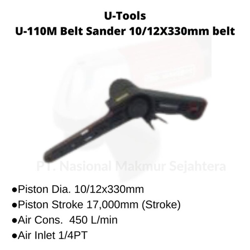 [EZM.1042915] U-110M U-Tools Belt Sander 10/12X330mm belt