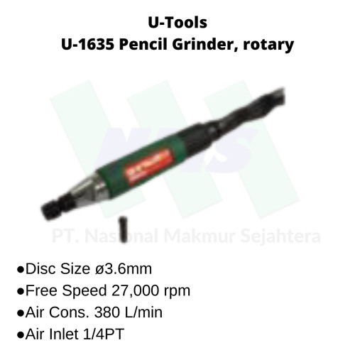 [EZM.1042917] Mesin Gurinda Angin U-Tools Pencil Grinder U-1635