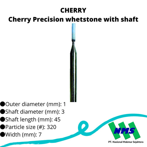 [EZM.1042961] TRUSCO 412-8273 Cherry Precision whetstone with shaft