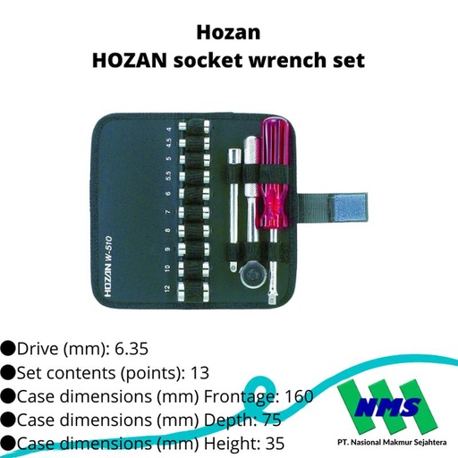 [EZM.1044276] TRUSCO 370-8420 HOZAN socket wrench set W-510