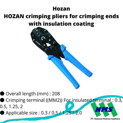 [EZM.1042997] TRUSCO 367-8326 HOZAN crimping pliers for crimping ends P-743
