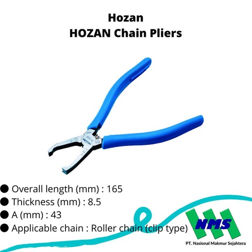 [EZM.1042999] TRUSCO 359-8543 HOZAN Chain Pliers P-220