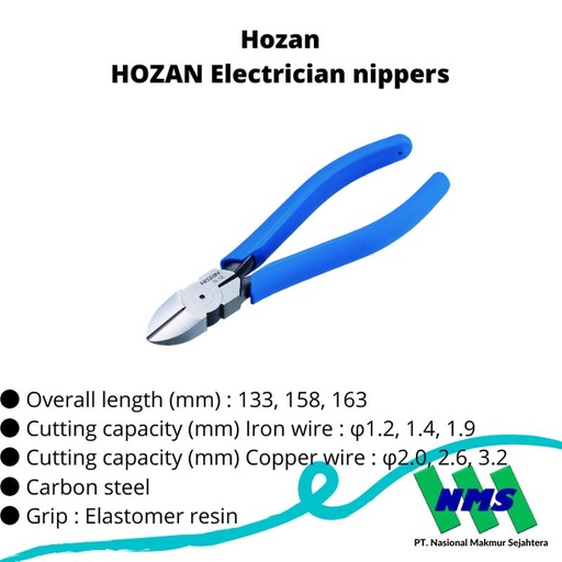 [EZM.1043007] TRUSCO 322-7146 HOZAN diagonal nipper