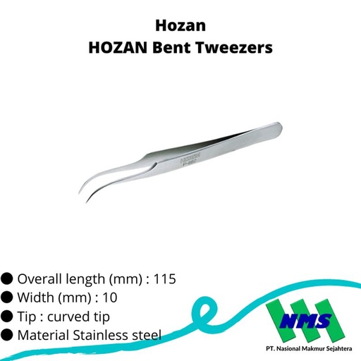 [EZM.1043022] TRUSCO 274-3094 HOZAN Bent Tweezers P-882