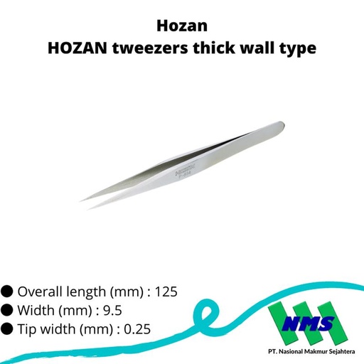 [EZM.1043025] TRUSCO 221-9018 HOZAN tweezers thick wall type P-894