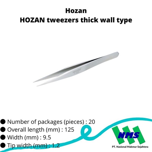 [EZM.1043028] TRUSCO 120-5170 HOZAN tweezers thick wall type P-892