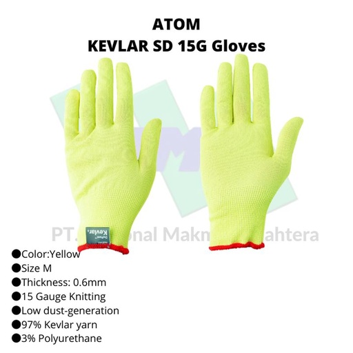[EZM.1043074] TRUSCO 324-6141 KEVLAR SD 15G Gloves