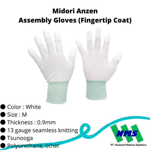 [EZM.1043105] TRUSCO 811-1730 Assembly Gloves (Fingertip Coat) MCG701-M
