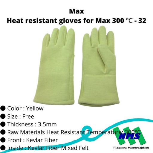 [EZM.1043116] TRUSCO 416-9689 Heat resistant gloves for Max 300 ℃ - 32