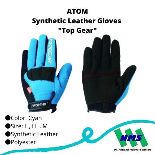 [EZM.1043136] TRUSCO 787-5835 Synthetic Leather Gloves "Top Gear"