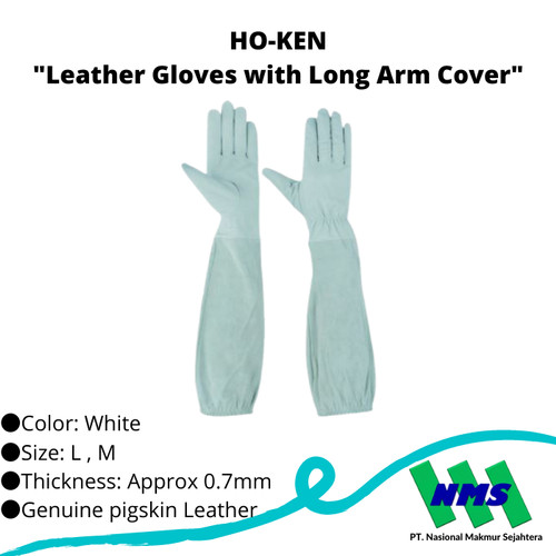 [EZM.1043146] TRUSCO 754-7331 "Leather Gloves with Long Arm Cover"