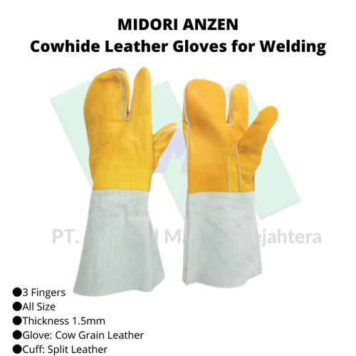 [EZM.1043155] TRUSCO 819-2533 Cowhide Leather Gloves for Welding