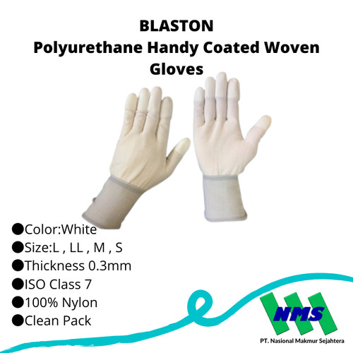 [EZM.1043172] TRUSCO 303-4623 Polyurethane Handy Coated Woven Gloves