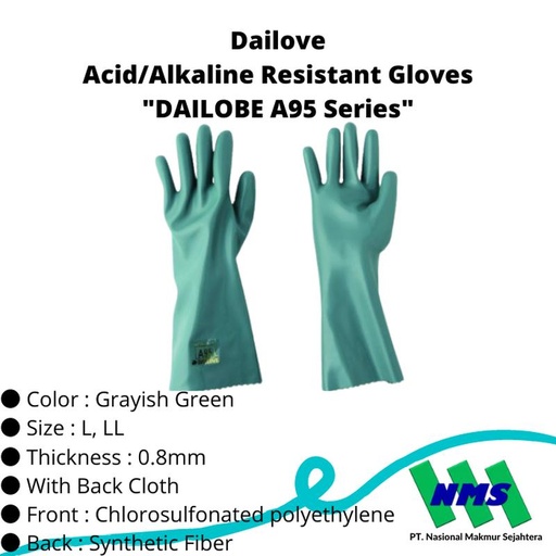 [EZM.1043195] Sarung Tangan DAILOVE DA95 Acid / Alkali Resistant Safety Gloves 35cm