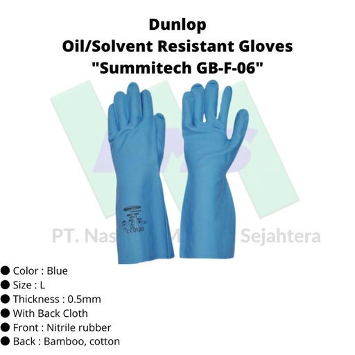 [EZM.1043197] TRUSCO 473-5404 Oil/Solvent Resistant Gloves "Summitech GB-F-06"