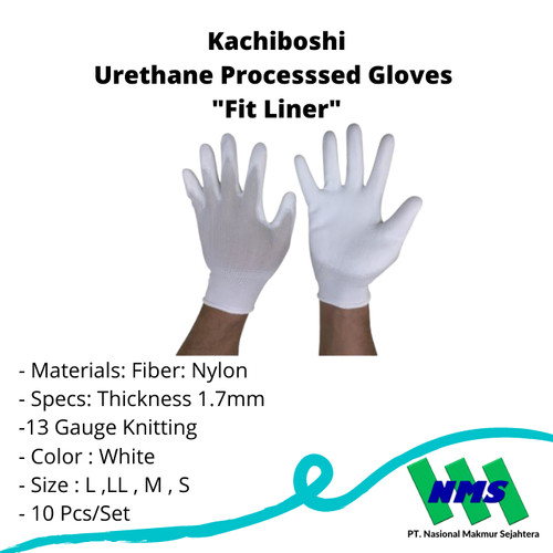 [EZM.1043199] TRUSCO 808-6773 Urethane Processsed Gloves "Fit Liner"