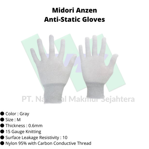 [EZM.1043220] TRUSCO 416-9913 Anti-Static Gloves