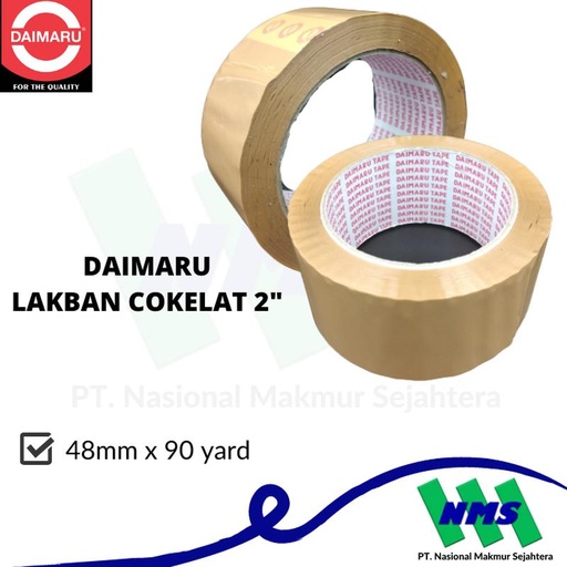 [EZM.1043263] Lakban Bening Cokelat Daimaru 2"