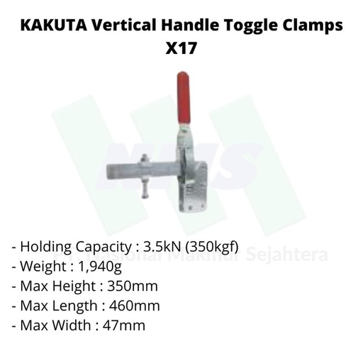 [EZM.1043367] KAKUTA Vertical Handle Toggle Clamps X17
