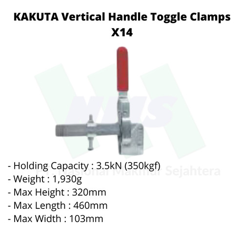 [EZM.1043368] KAKUTA Vertical Handle Toggle Clamps X14