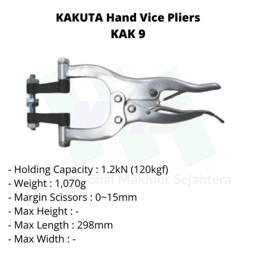 [EZM.1043379] KAKUTA Hand Vice Pliers KAK 9