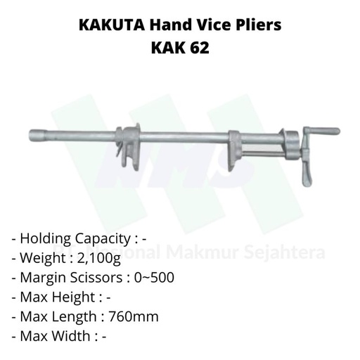 [EZM.1043382] KAKUTA Hand Vice Pliers KAK 62